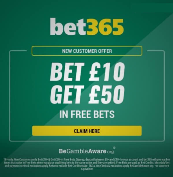Bet365 bonus code and other incentives